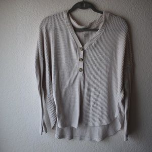 Oatmeal Waffle Print Sweater